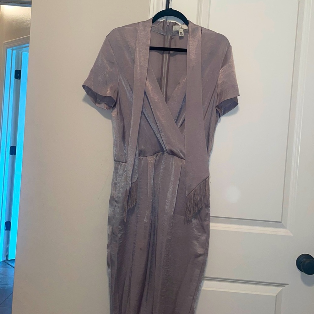Womens silk long jumpsuit; worn once; great condition